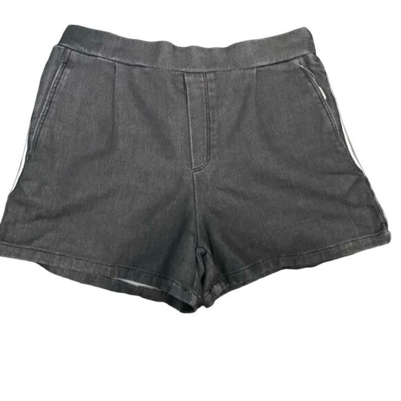 Ninomaxx Washed Black & White Side Stripe Shorts Size Large - Picture 2 of 5